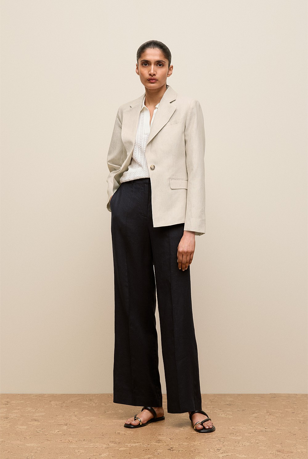 Linen Tailored Blazer