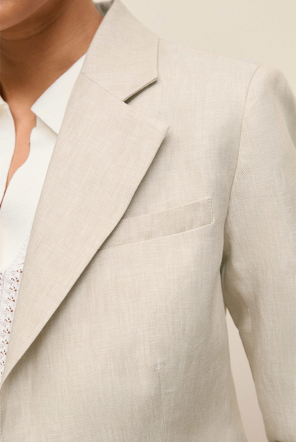 Linen Tailored Blazer