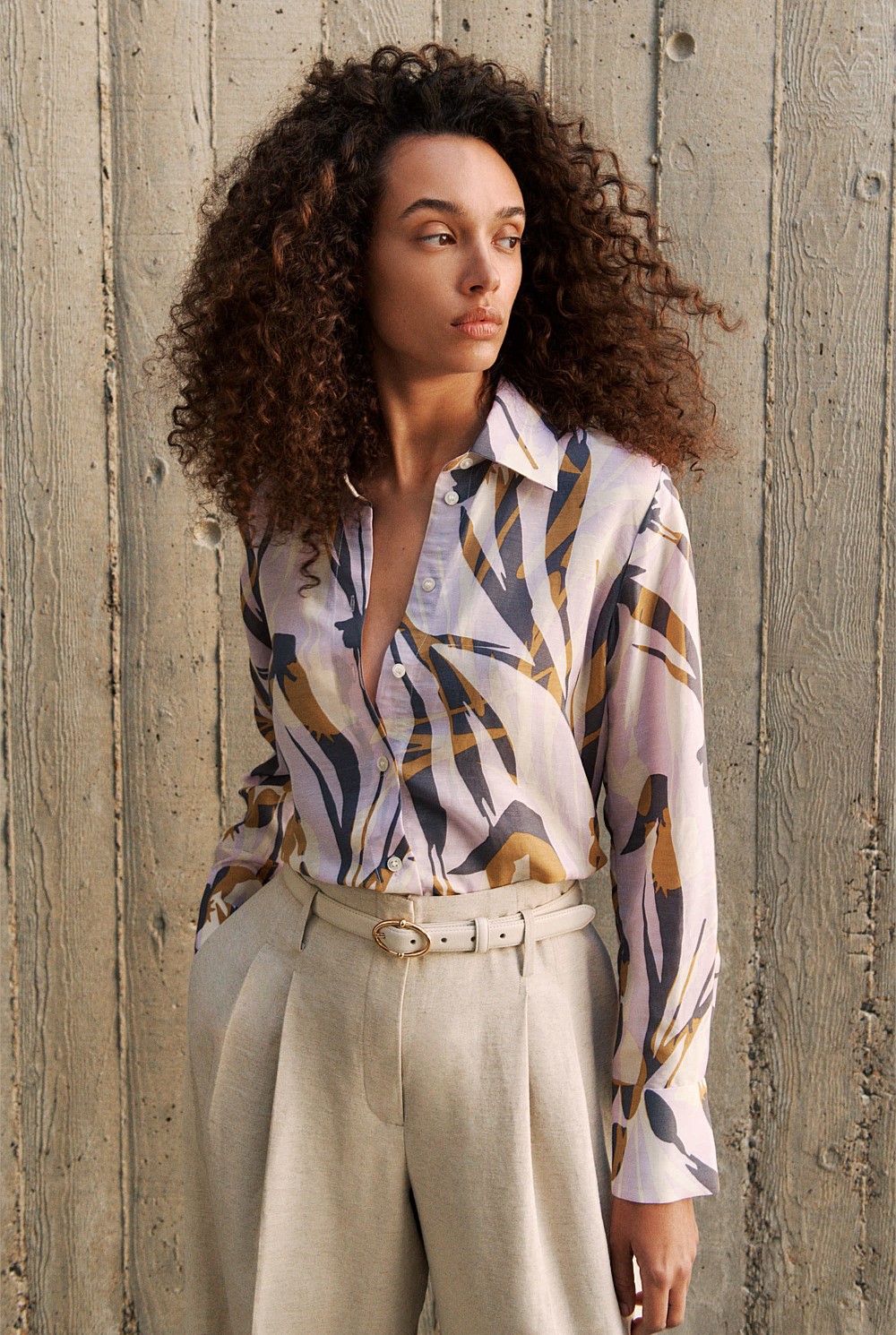 Shadow Leaf Relaxed Shirt