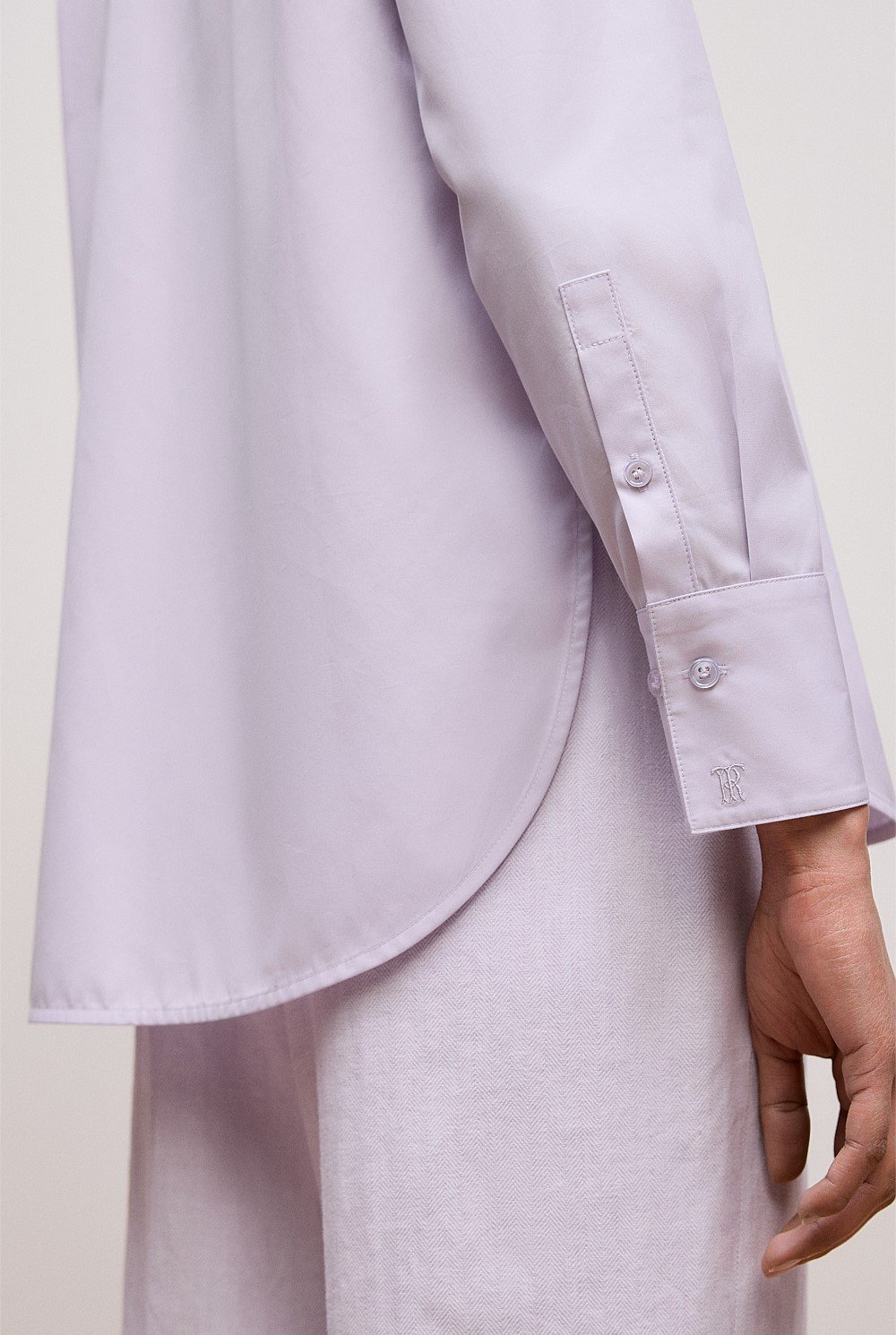 Cotton Poplin Long Sleeve Shirt