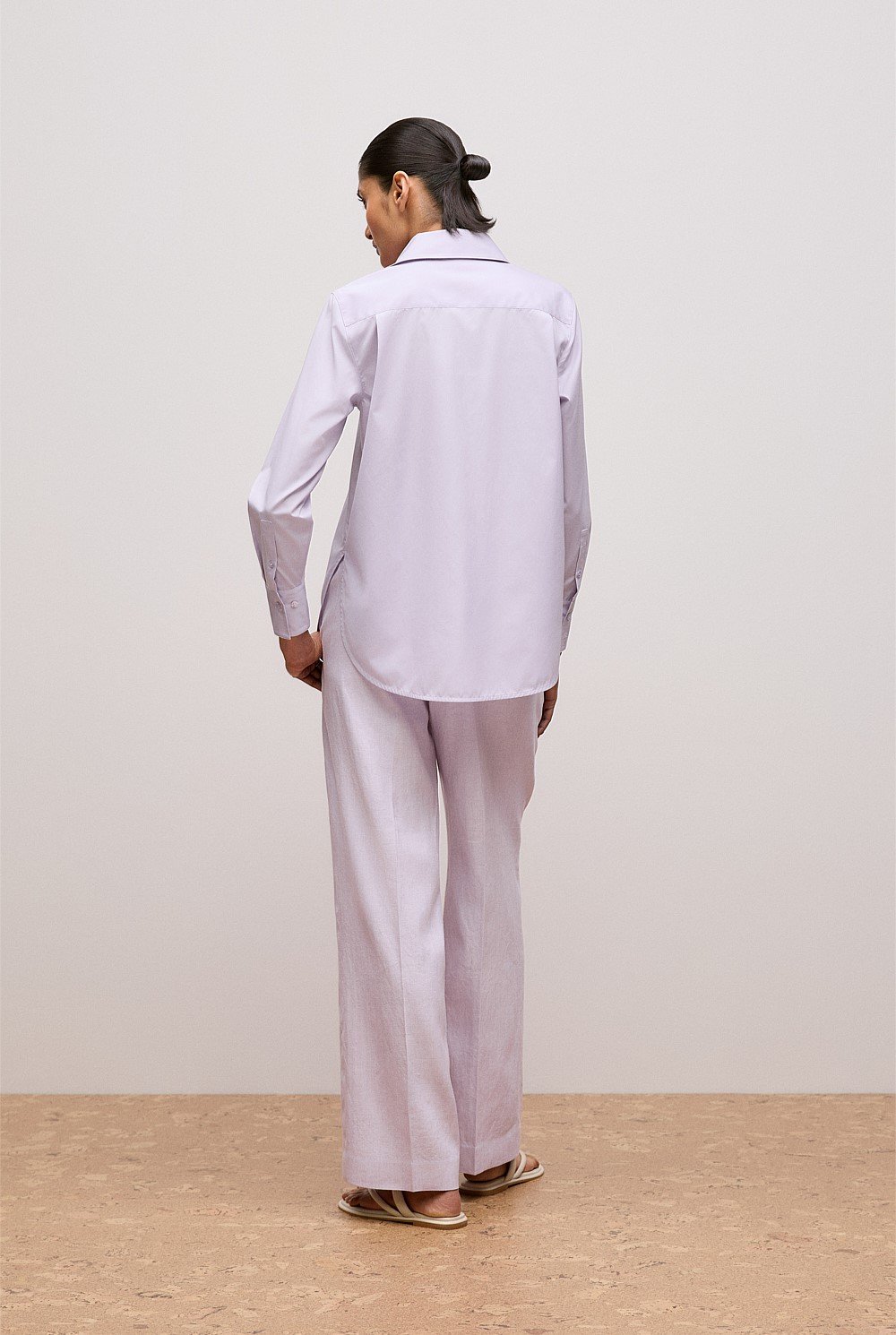 Cotton Poplin Long Sleeve Shirt