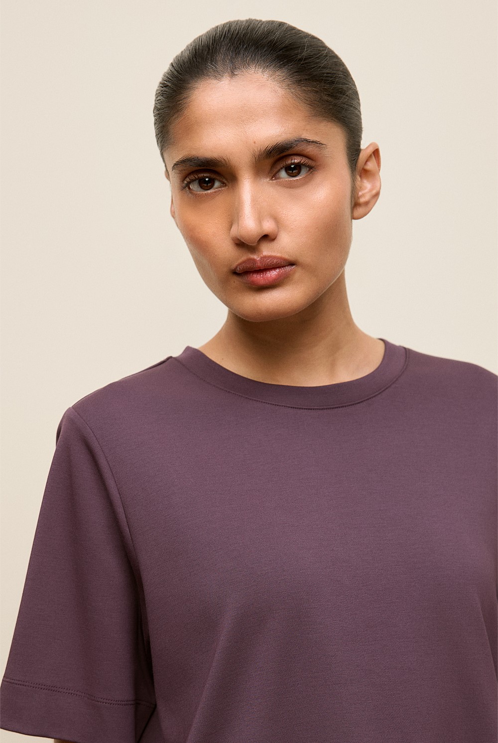 Modal Cotton Boxy Crew T-shirt
