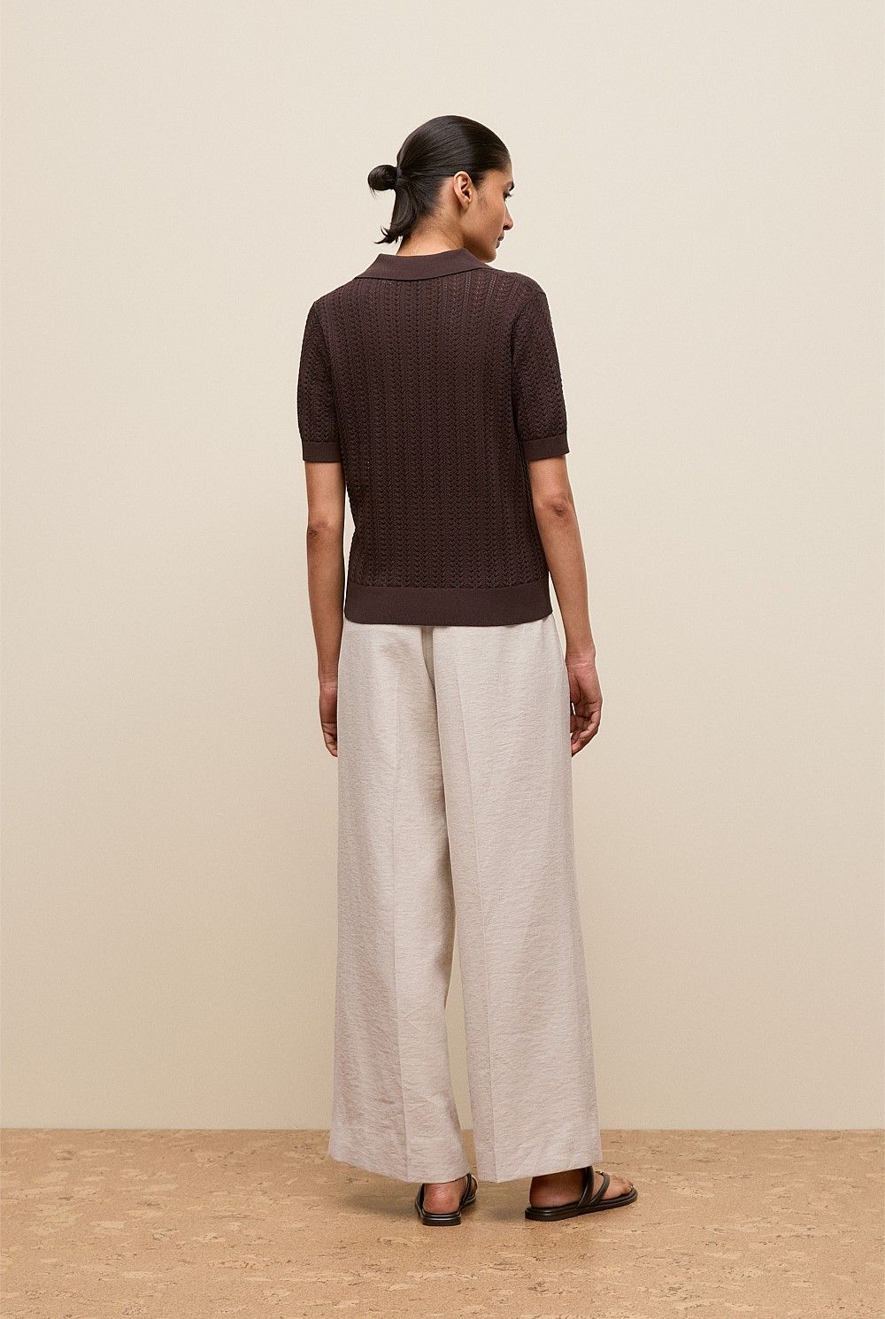 Mercerised Texture Knit Polo