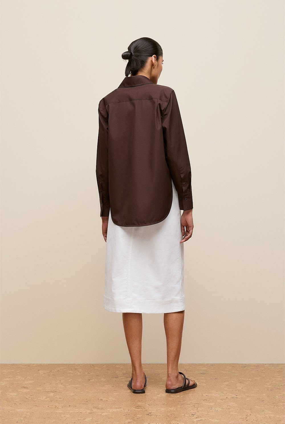 Cotton Poplin Long Sleeve Shirt