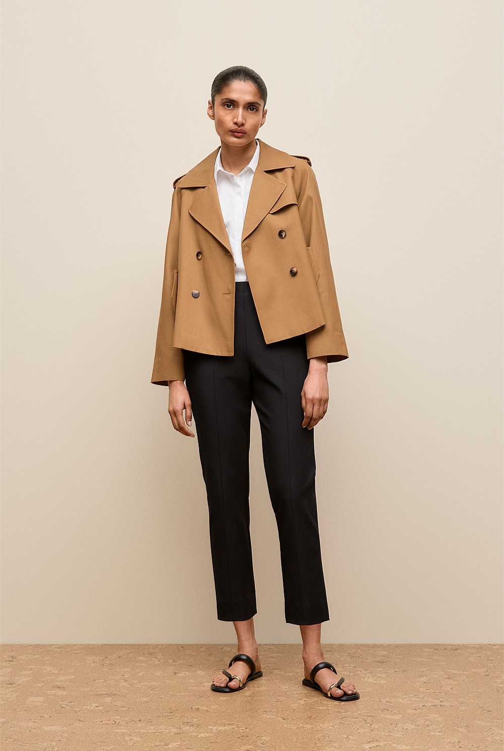 Bi-Stretch Split Hem Pant