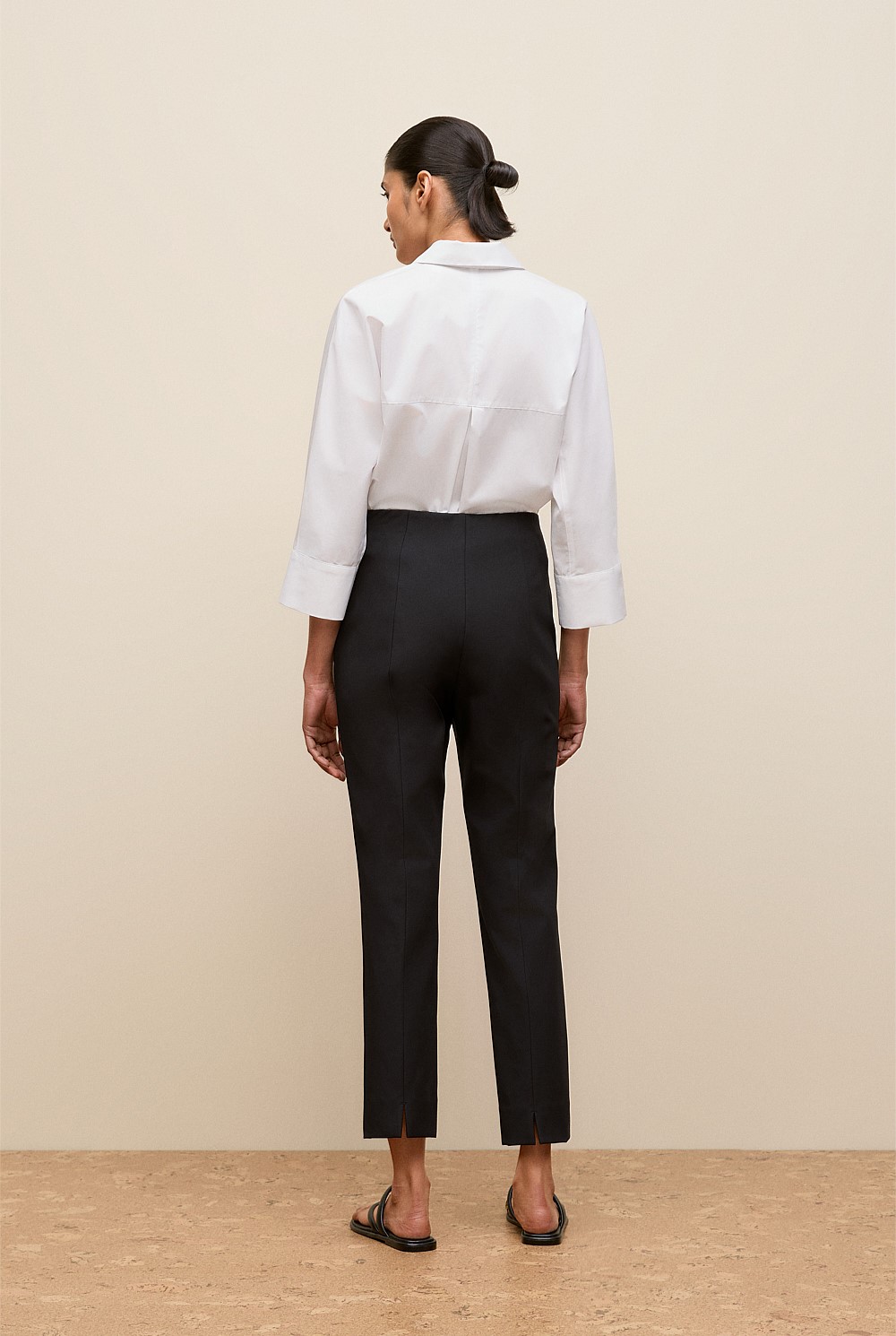 Bi-Stretch Split Hem Pant