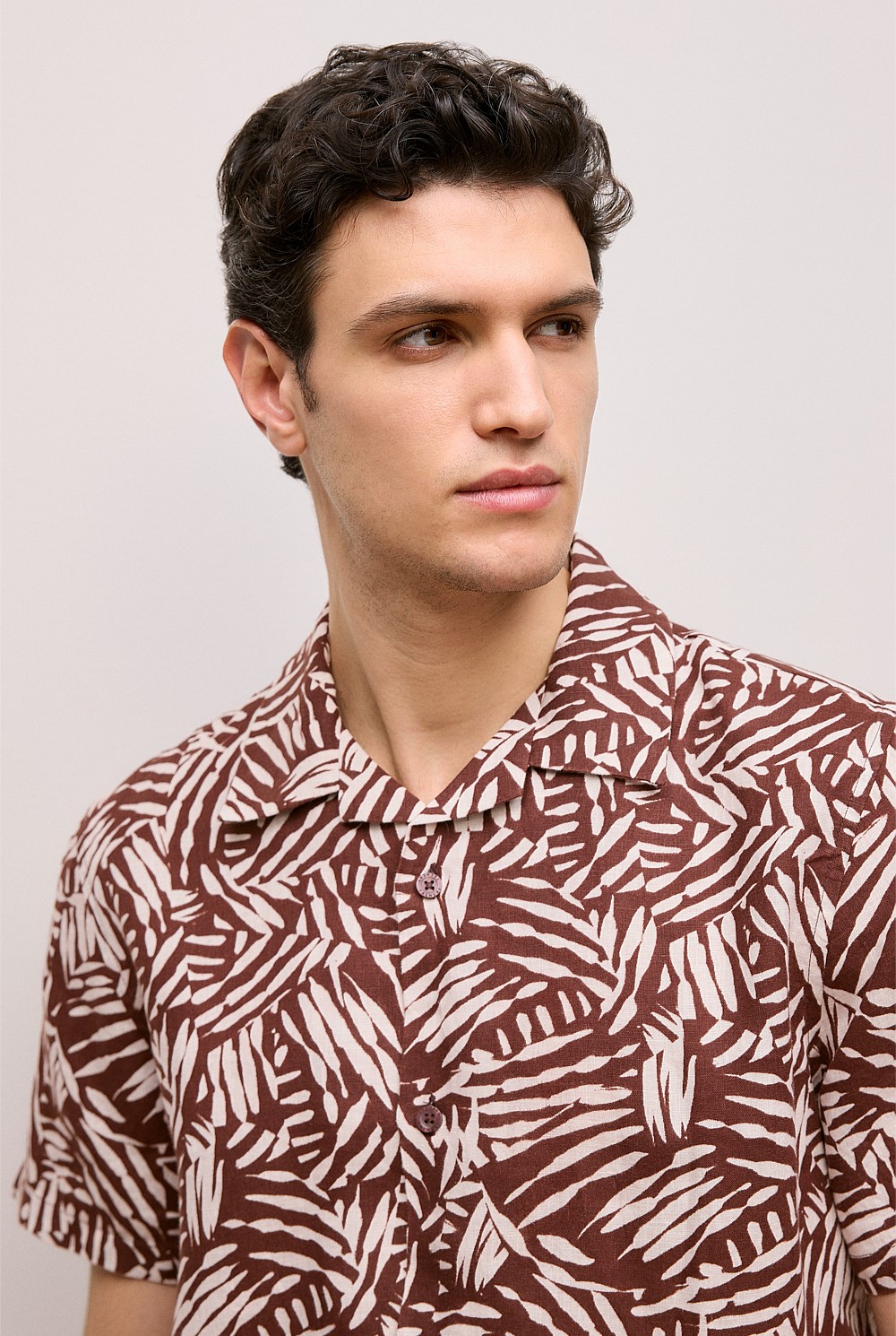 Etch Linen Camp Shirt