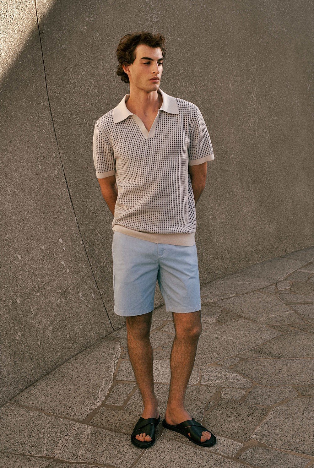 Stretch Cotton Twill Chino Short