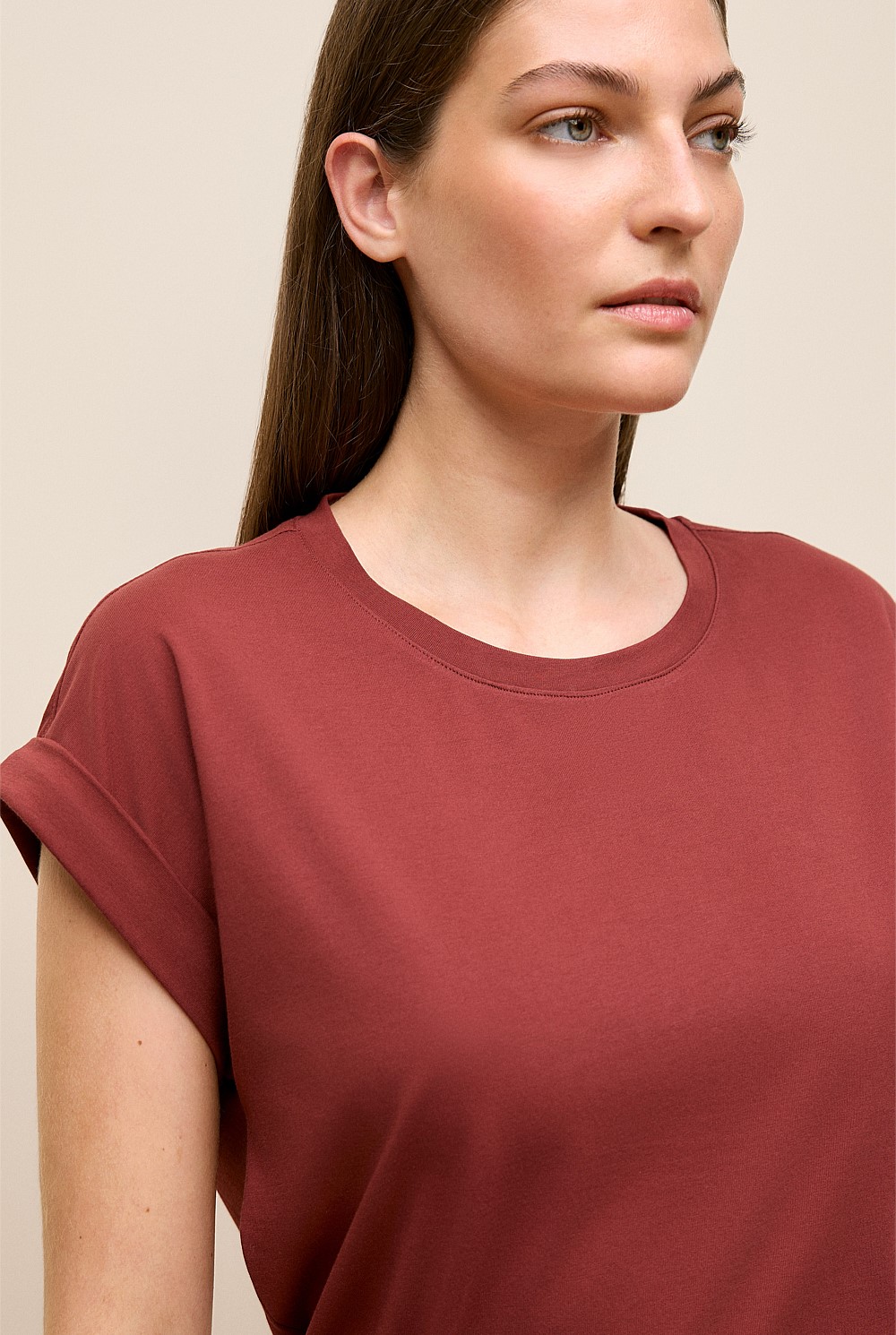 Cuff Sleeve T-shirt