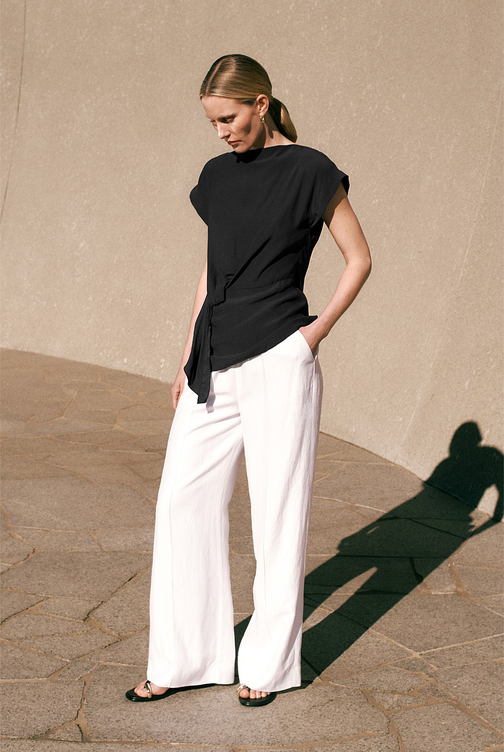Soft Pinstitched Pant