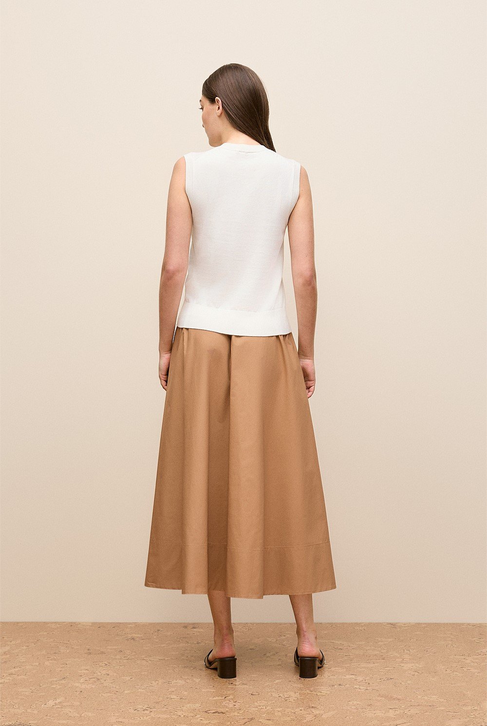 Cotton Cashmere Knit Vest