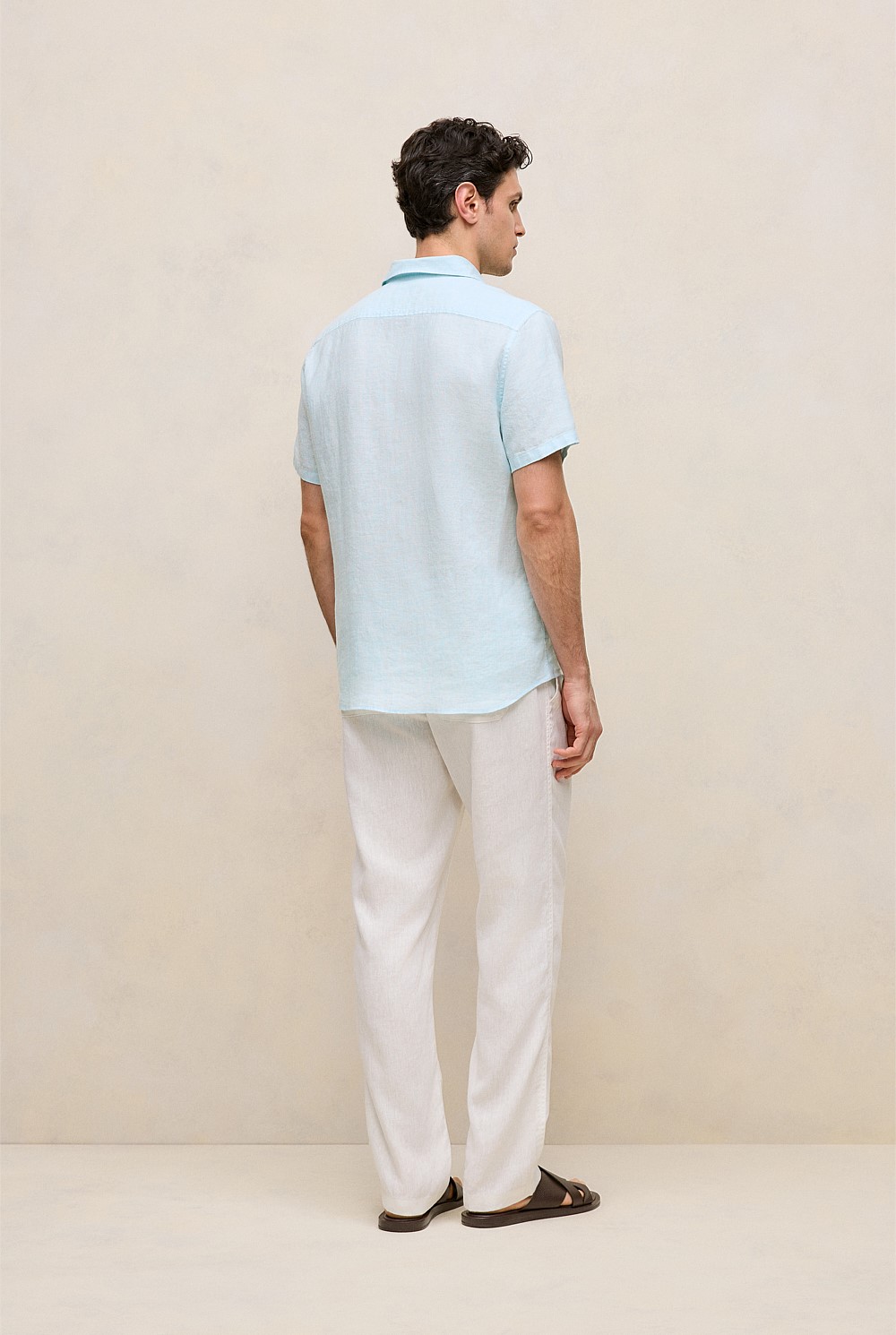 Regular Fit Linen Short Sleeve Shirt