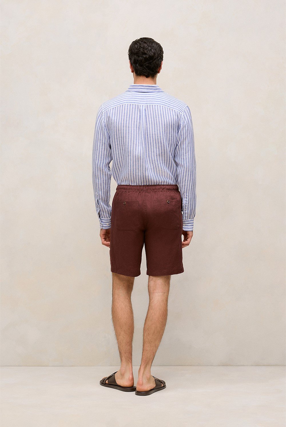 Linen Patch Pocket Drawcord Short