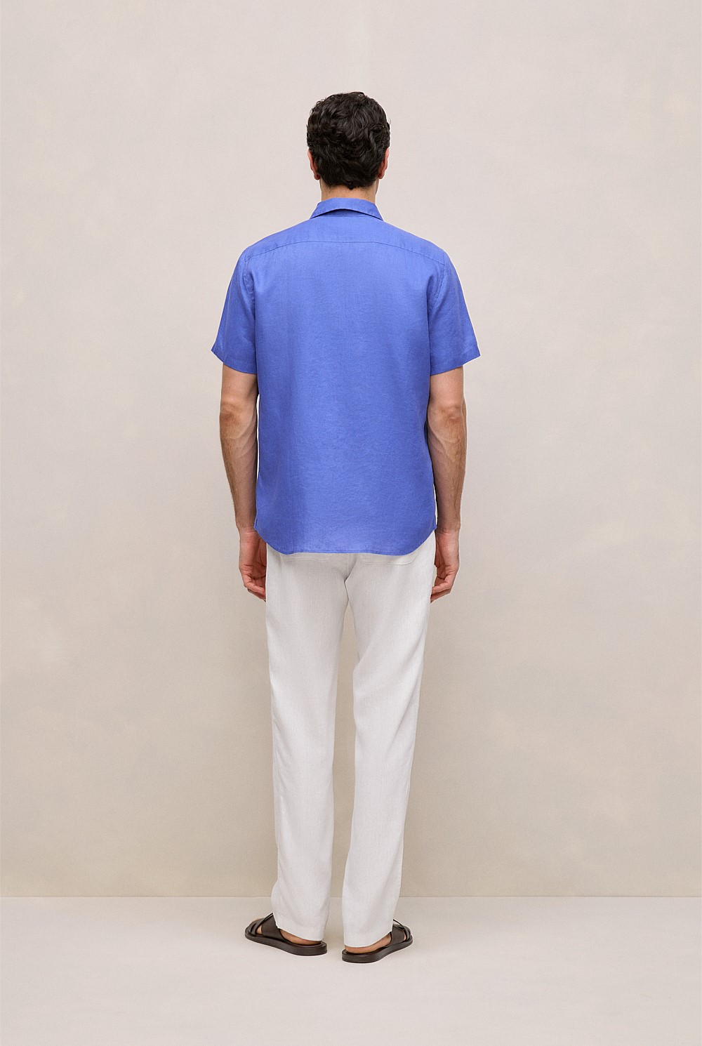 Regular Fit Linen Short Sleeve Shirt