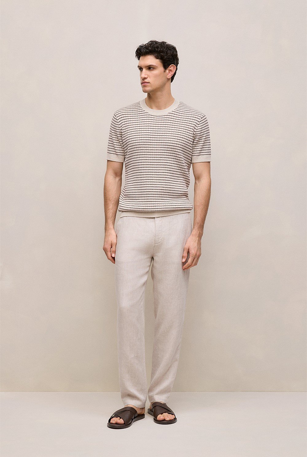 Linen Tailored Relaxed Pant