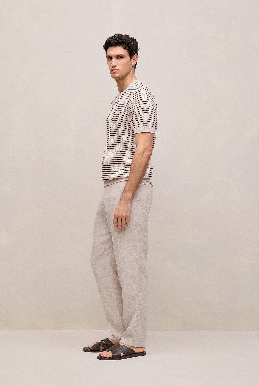 Linen Tailored Relaxed Pant