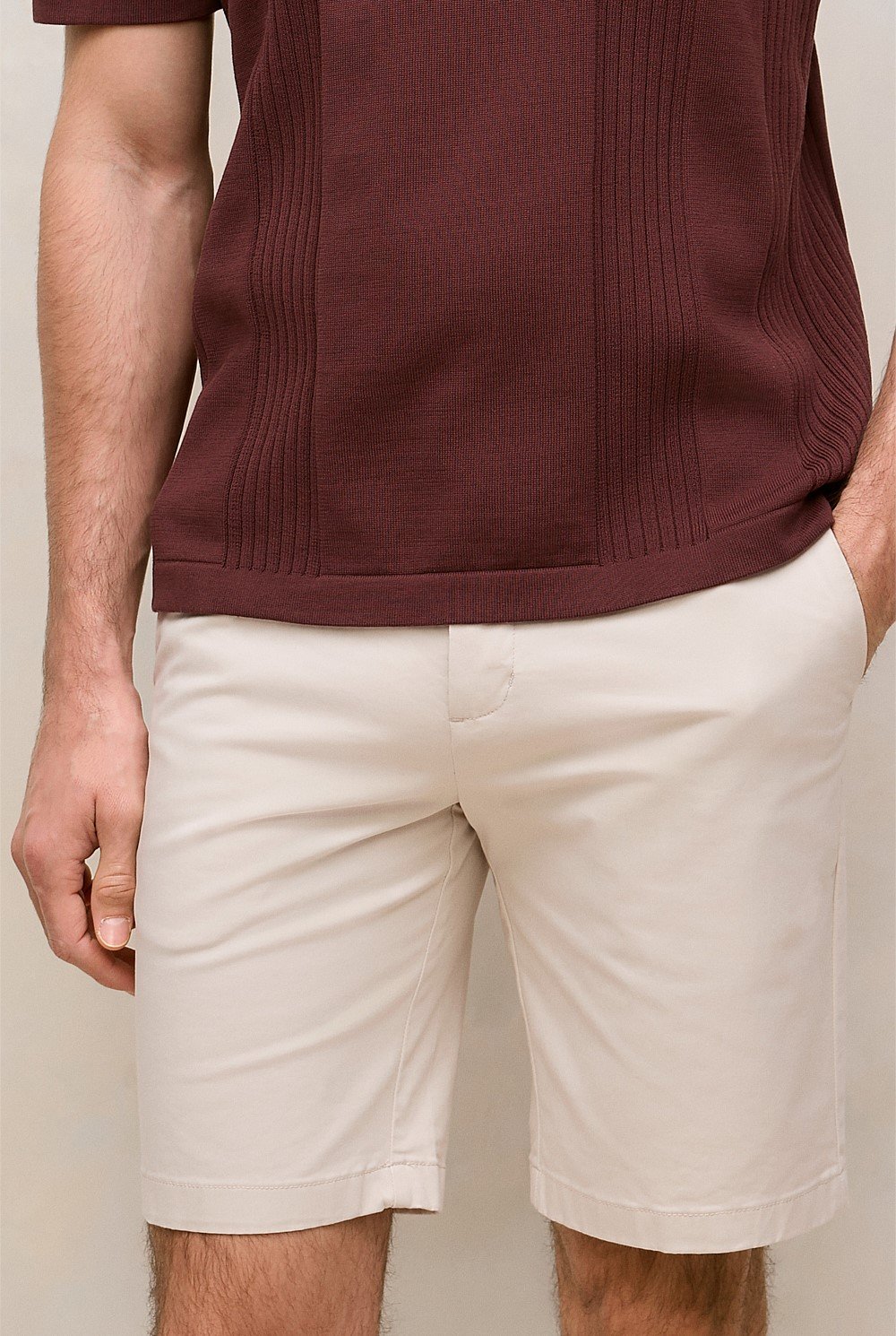 Cotton Twill Chino Short