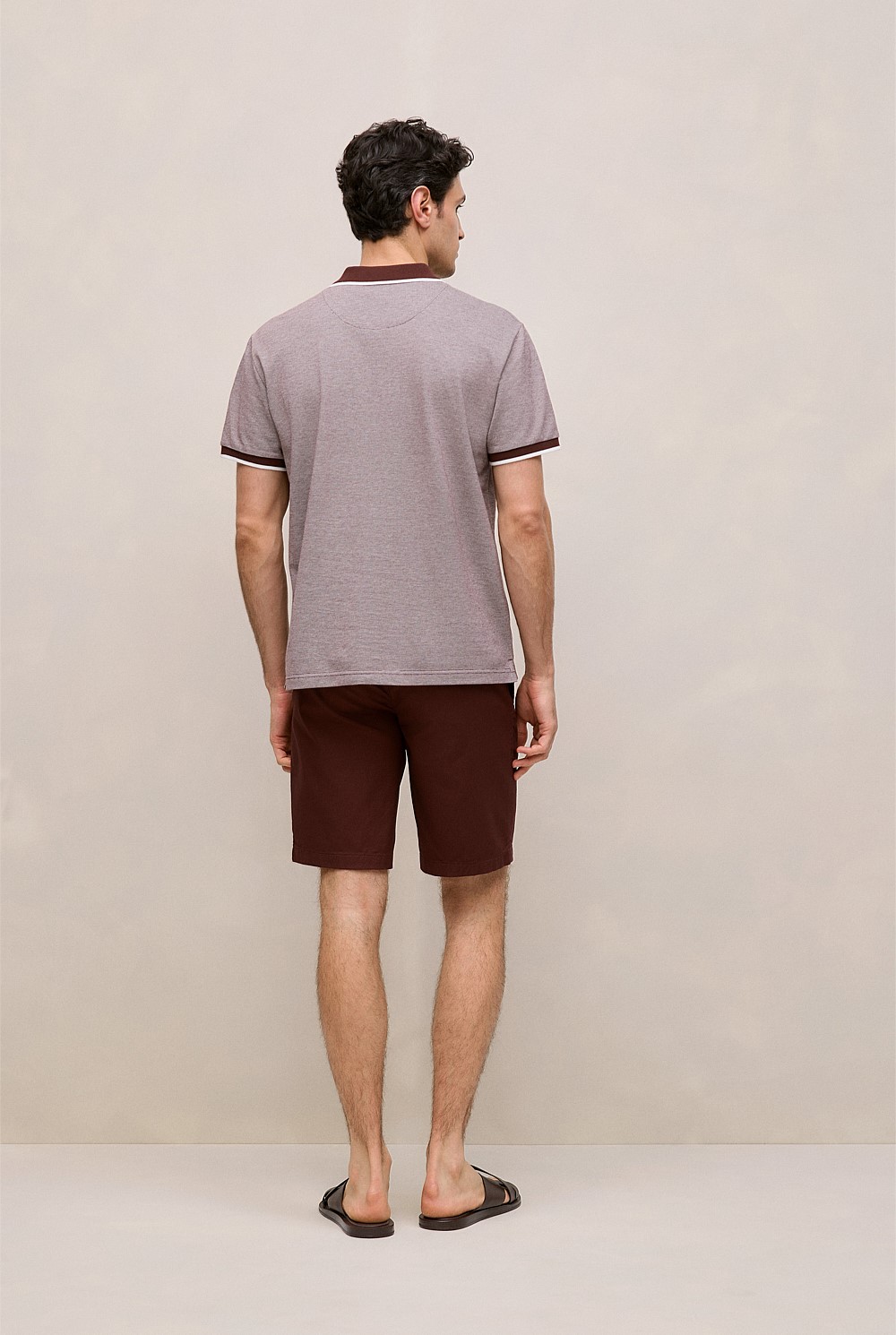 Cotton Birdseye Tipped Polo