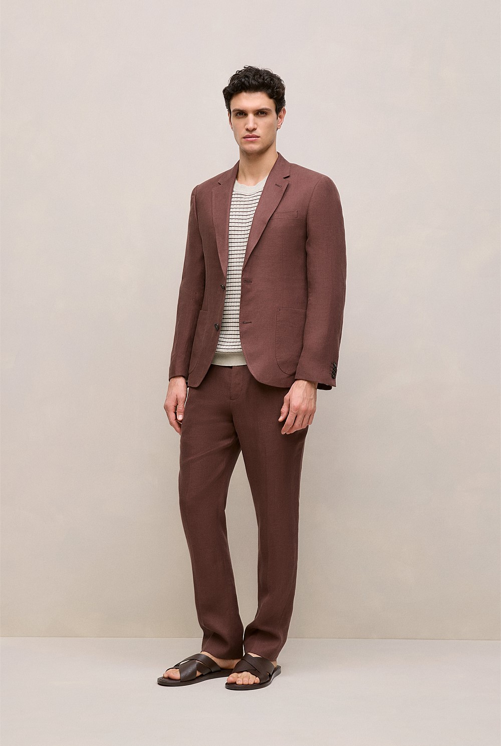 Regular Fit Belgian Linen Blazer