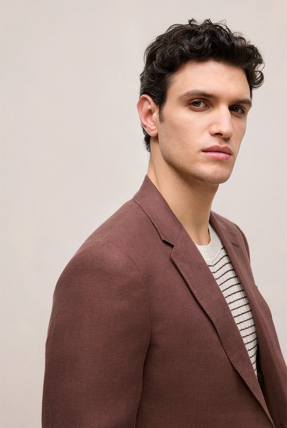 Regular Fit Belgian Linen Blazer