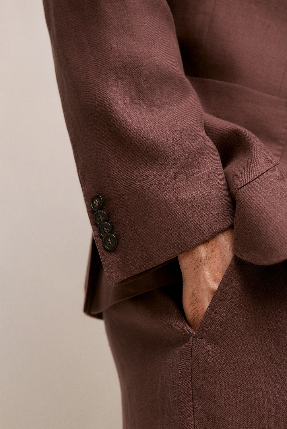 Regular Fit Belgian Linen Blazer