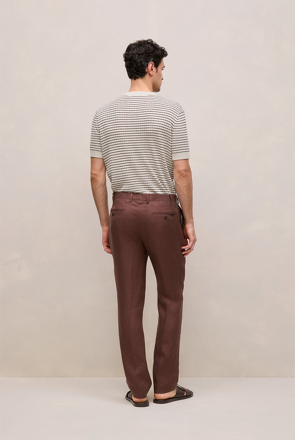 Regular Fit Belgian Linen Pant