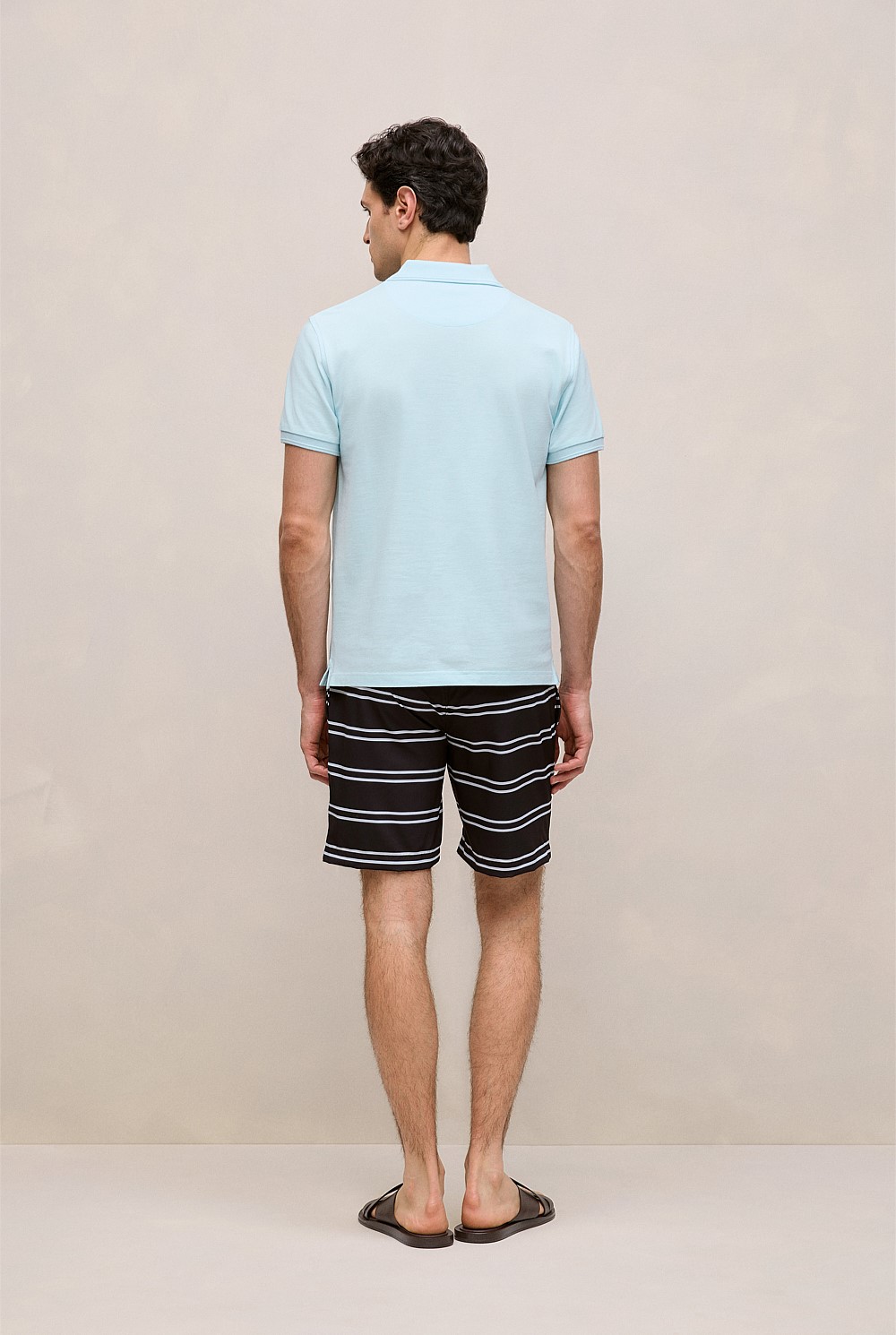 Pique Monogram Short Sleeve Polo