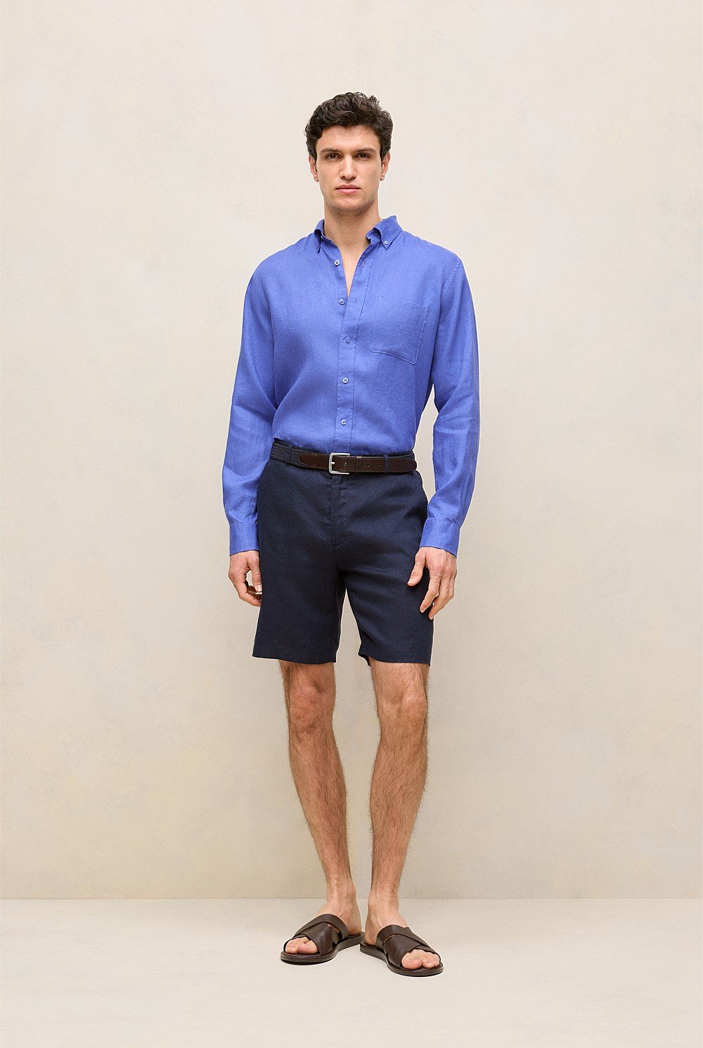 Linen Tailored Relaxed Short