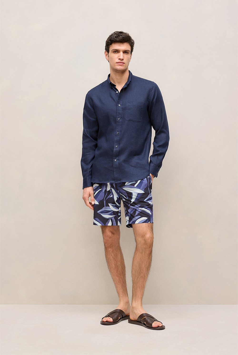 Painted Leaf Swim Short