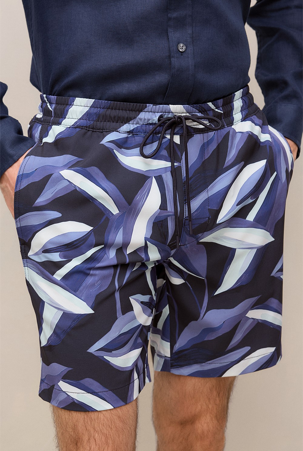 Painted Leaf Swim Short