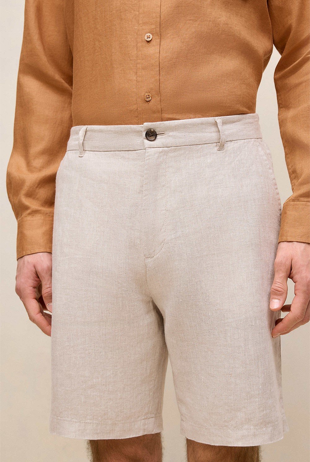 Linen Tailored Relaxed Short