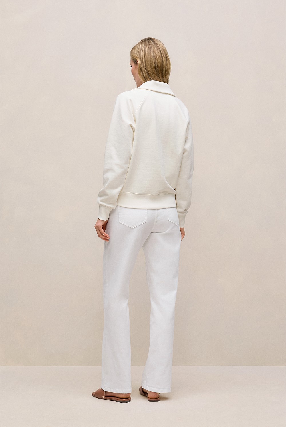 Terry Relaxed Zip Sweat