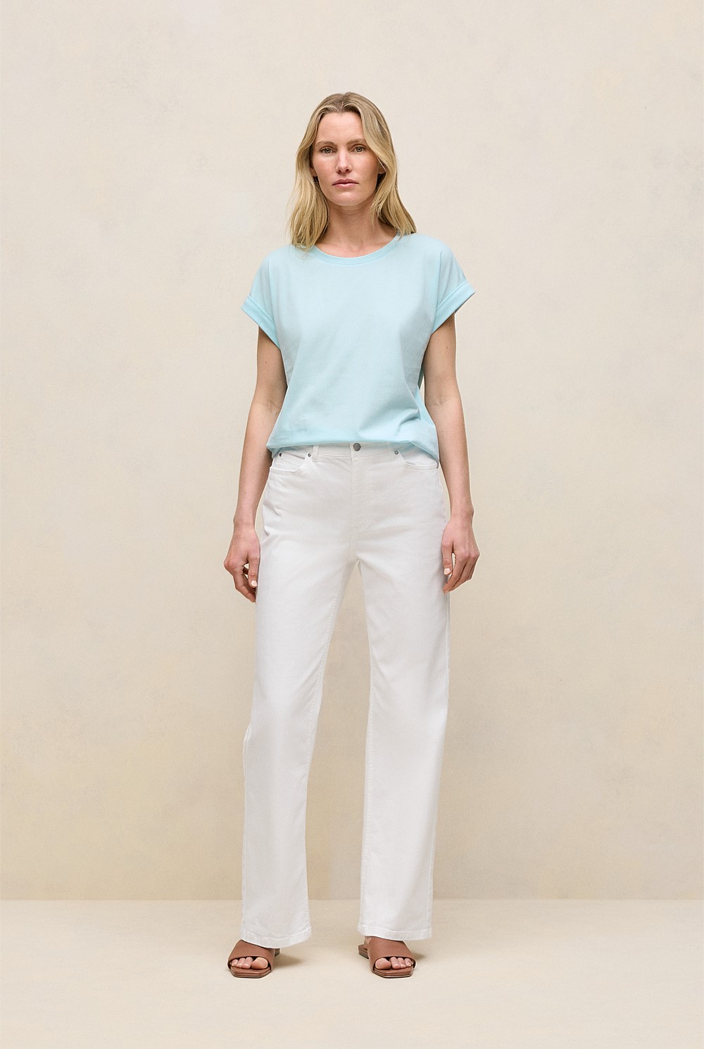 Australian Cotton Cuff Sleeve T-shirt