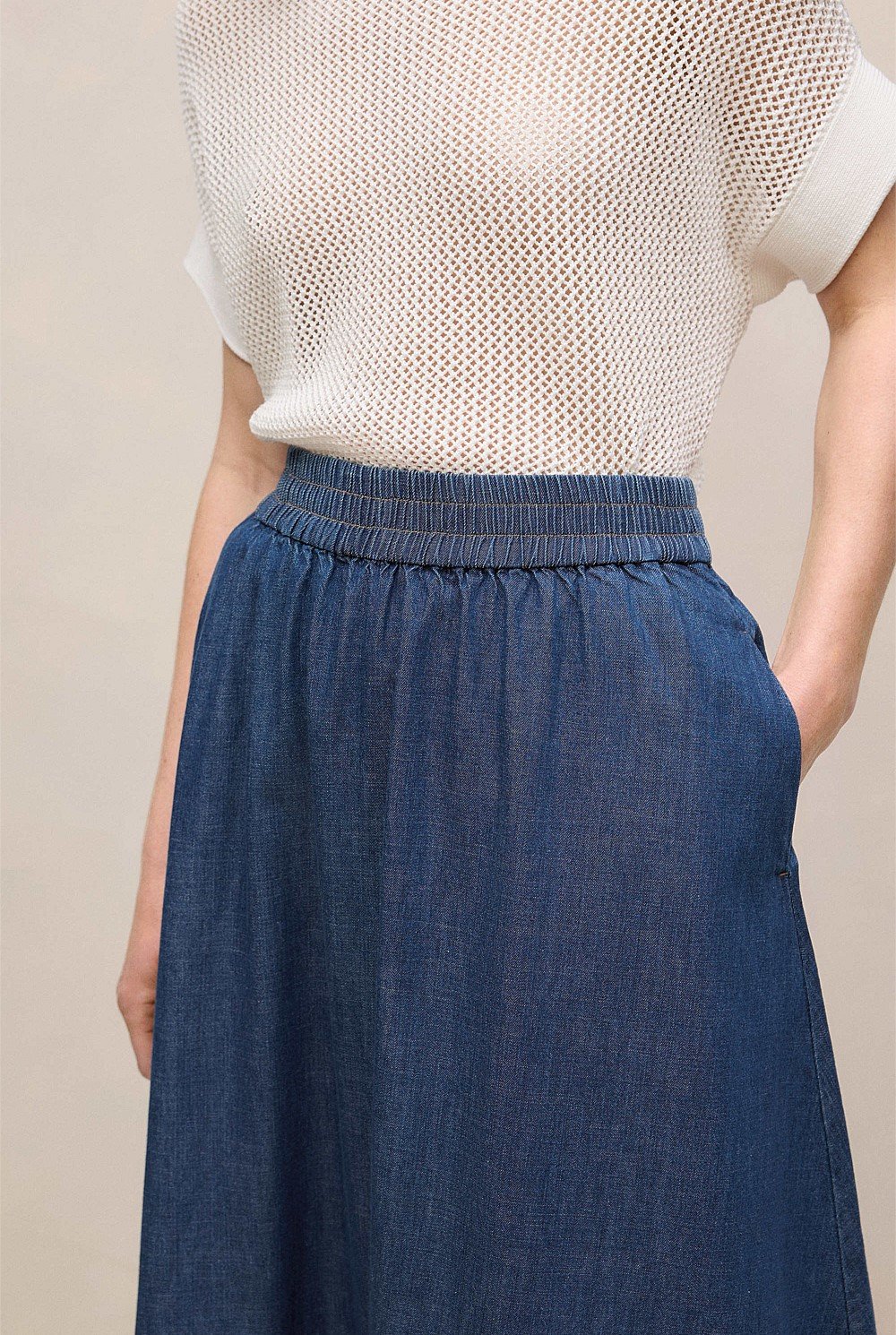 Soft Denim Skirt