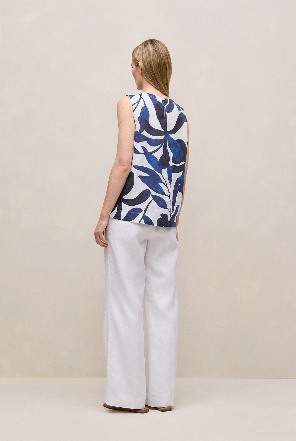 Marea Linen Shell Tank