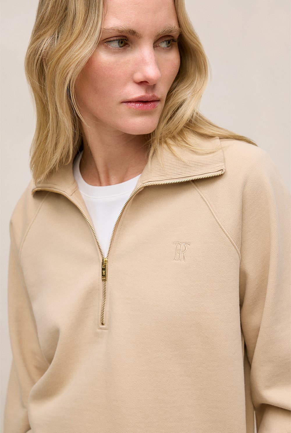 Terry Relaxed Zip Sweat
