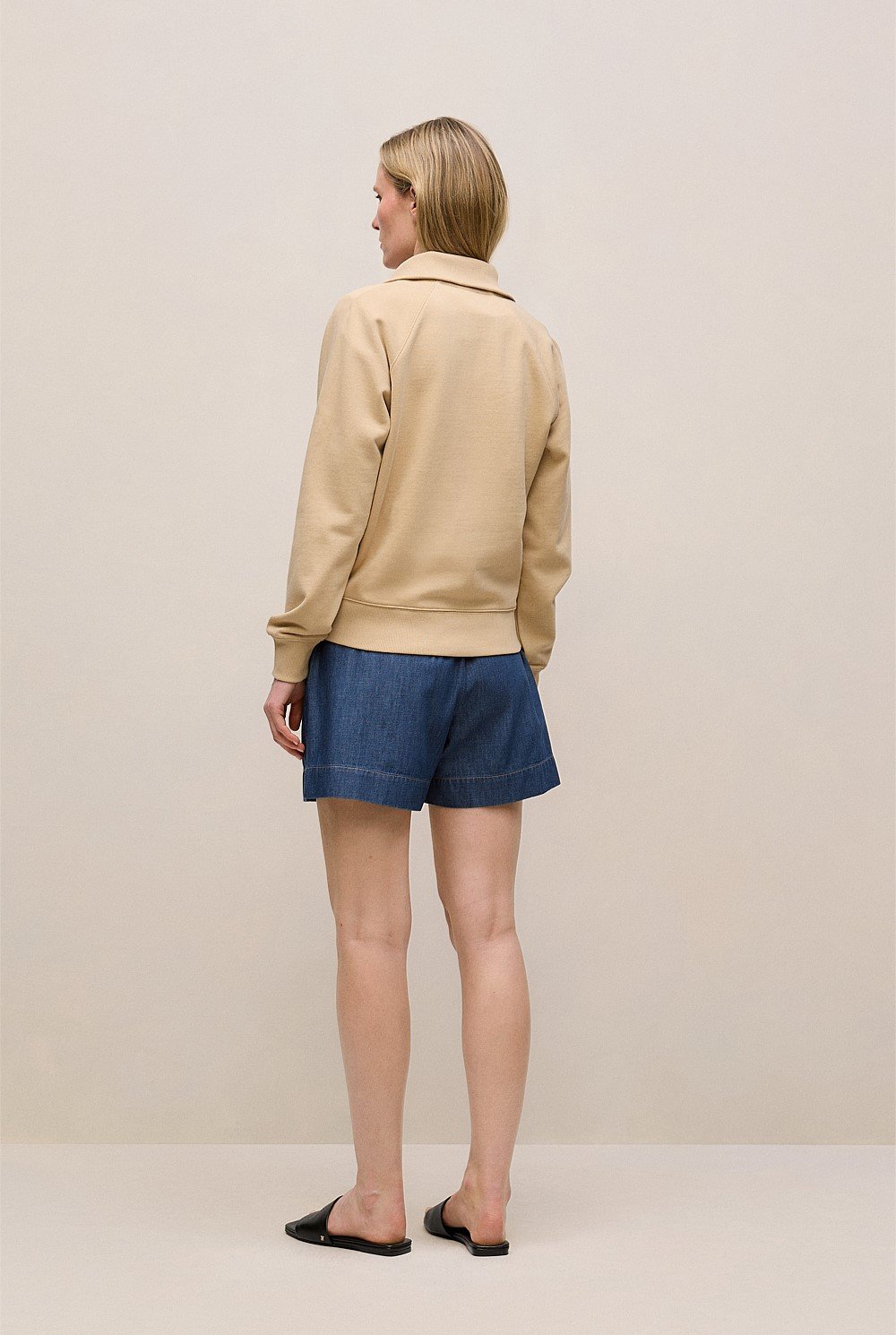 Terry Relaxed Zip Sweat
