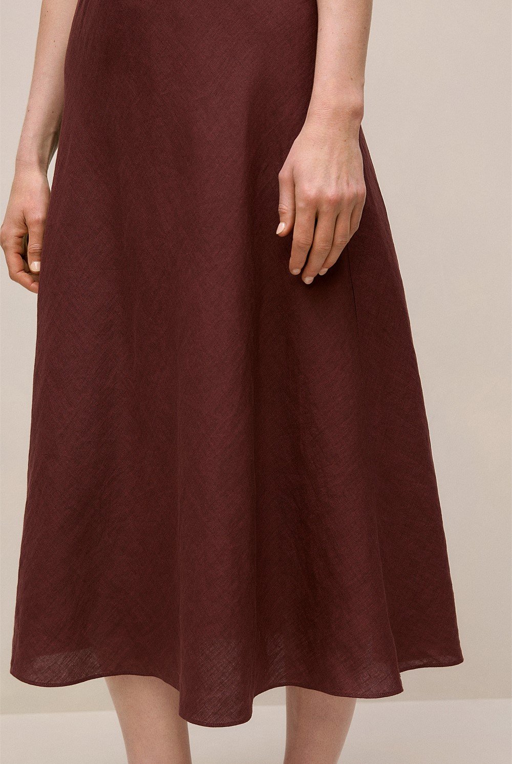 Delave Linen Bias Skirt