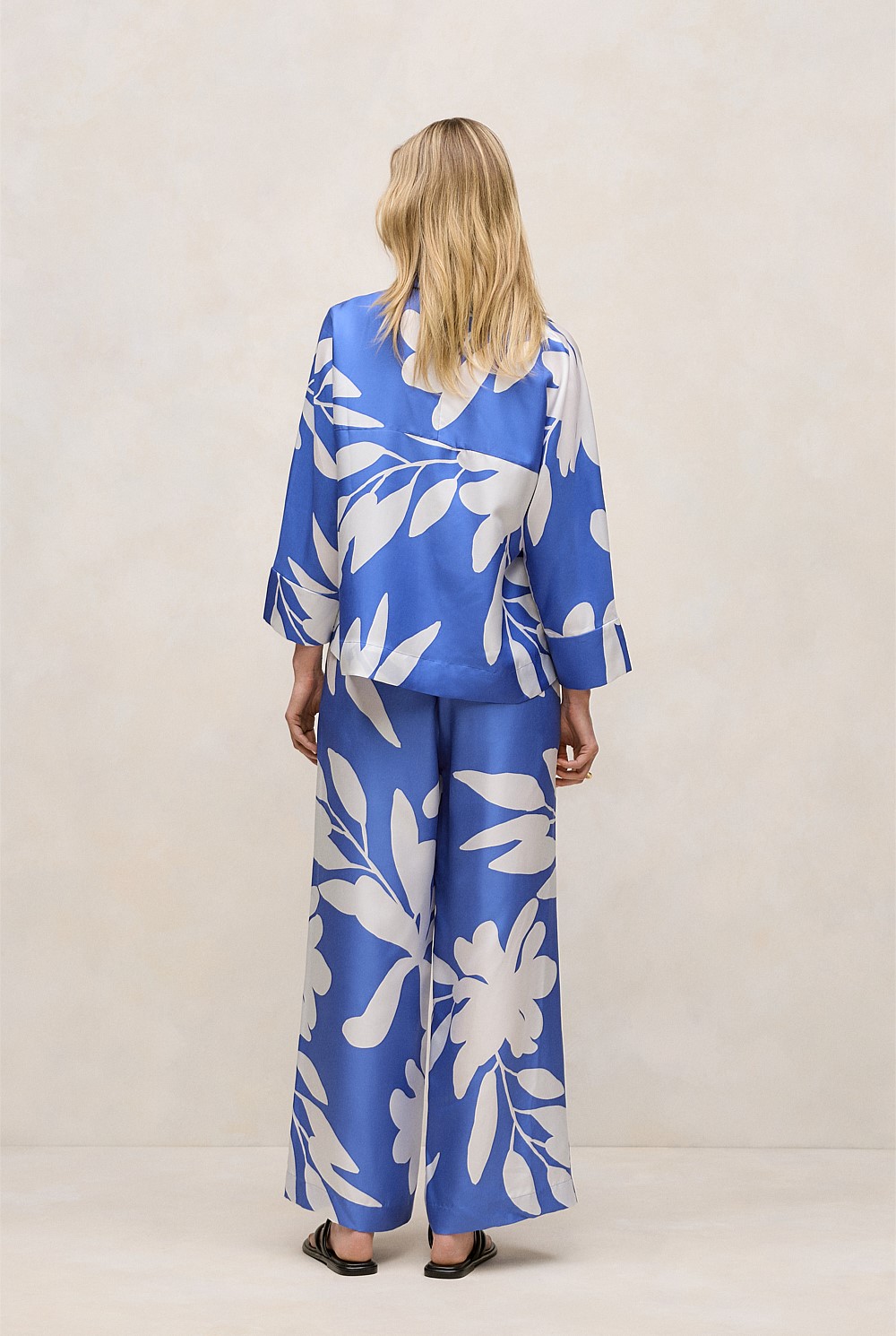 Marea Silk Twill Popover Shirt