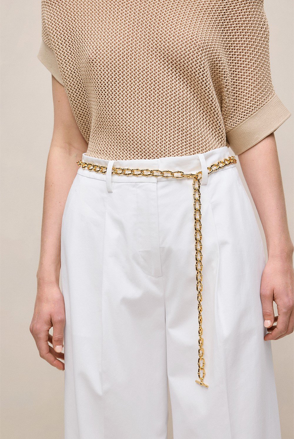 Signature Link Chain Belt