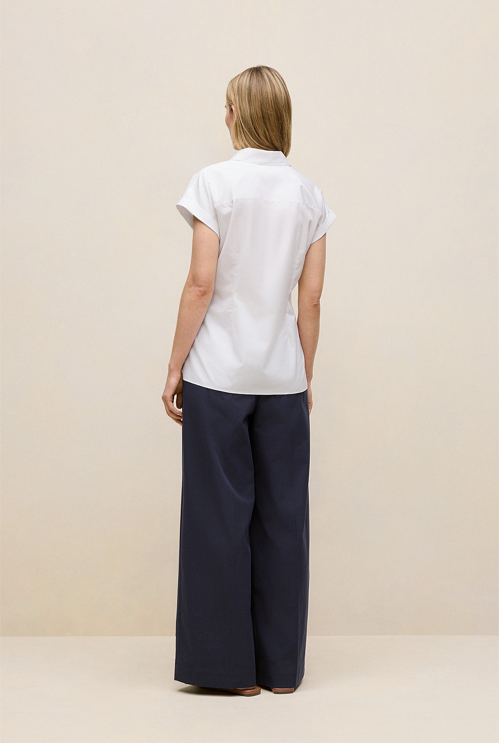 Poplin Tie Front Shirt