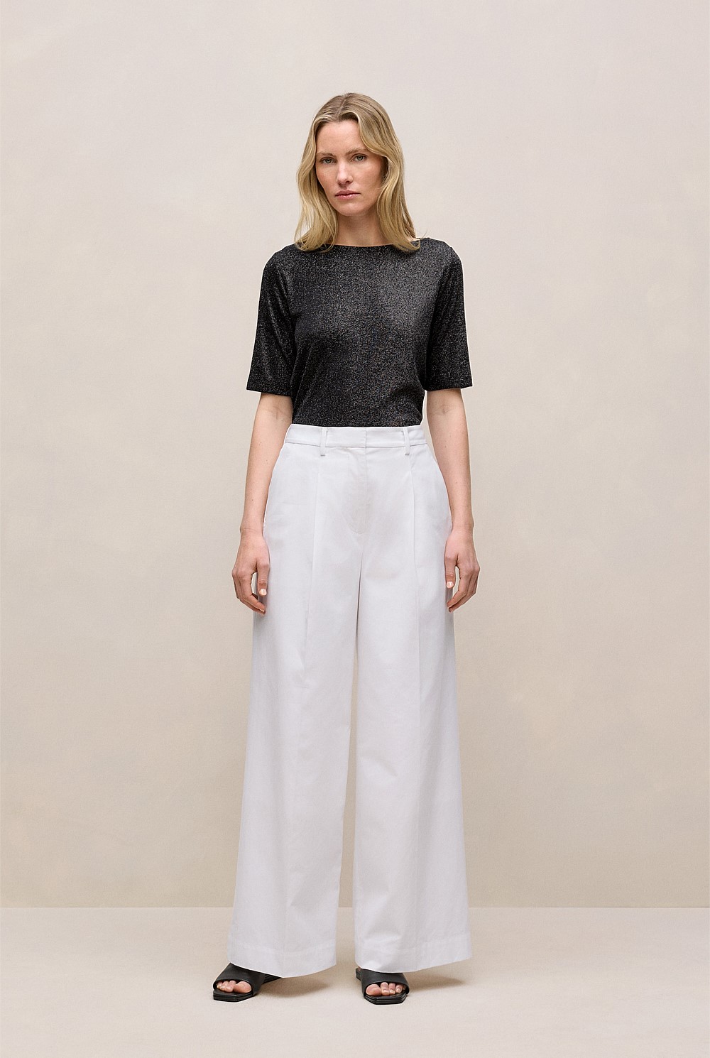 Metallic Rib T-shirt