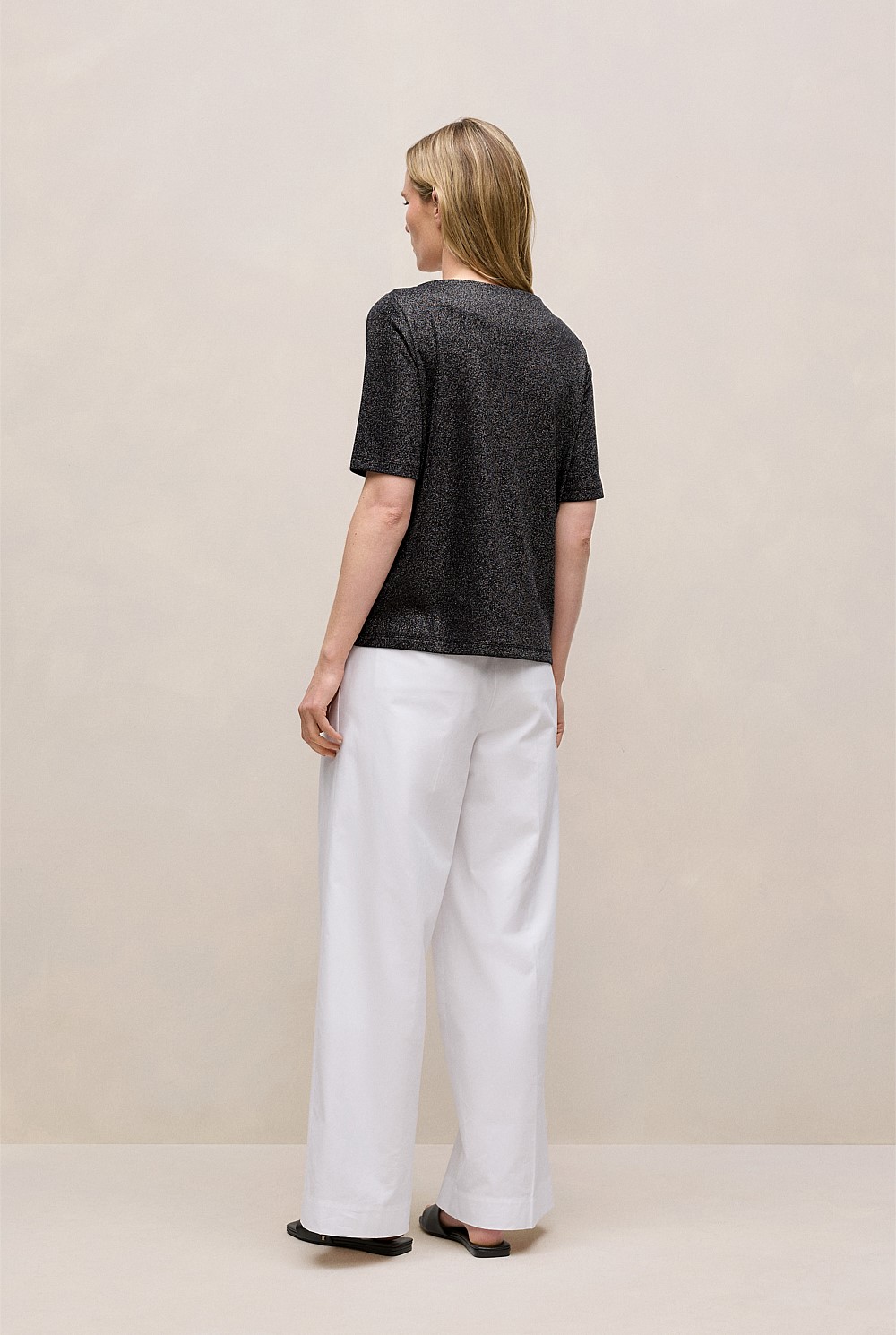 Metallic Rib T-shirt
