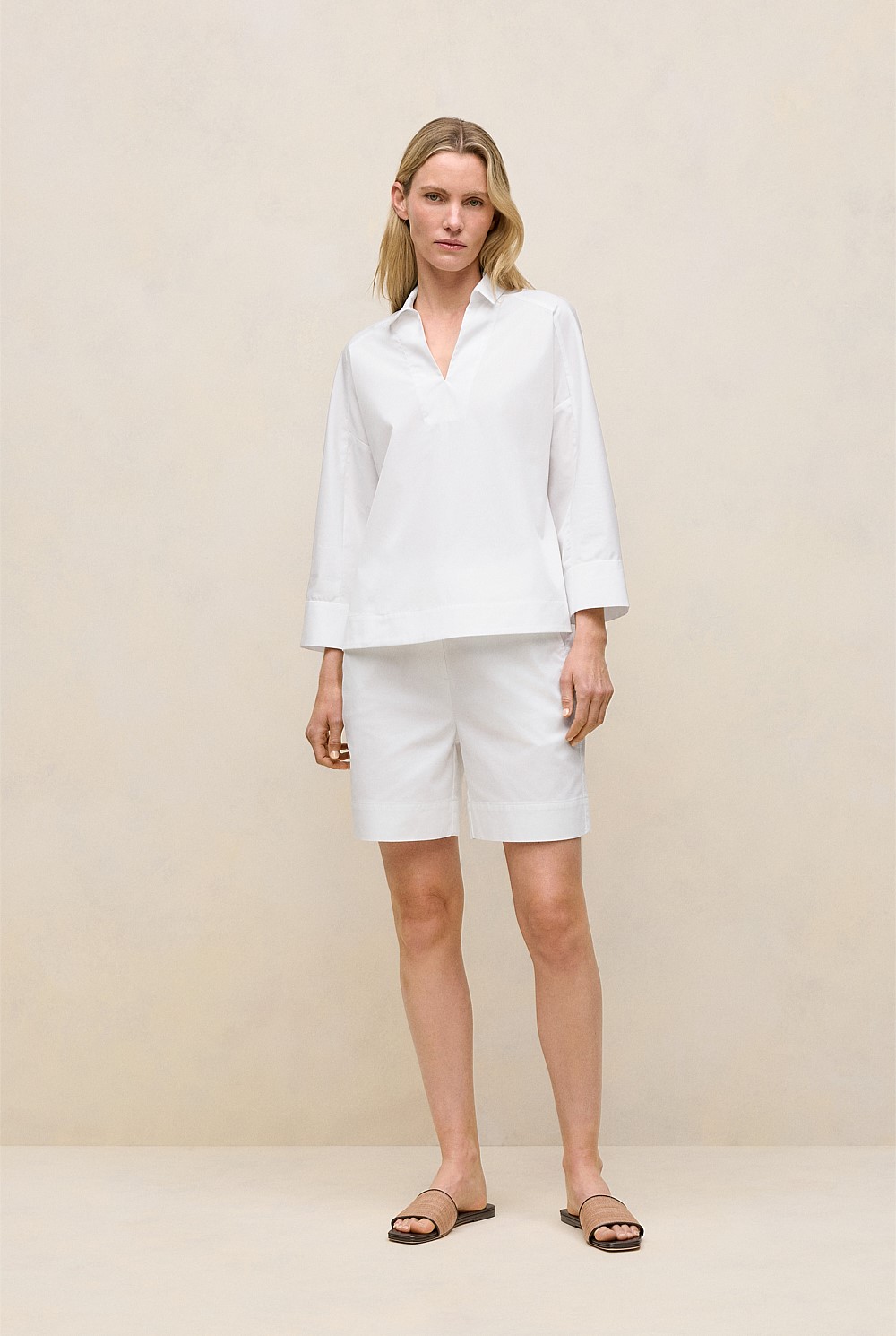 Fine Poplin Popover Shirt