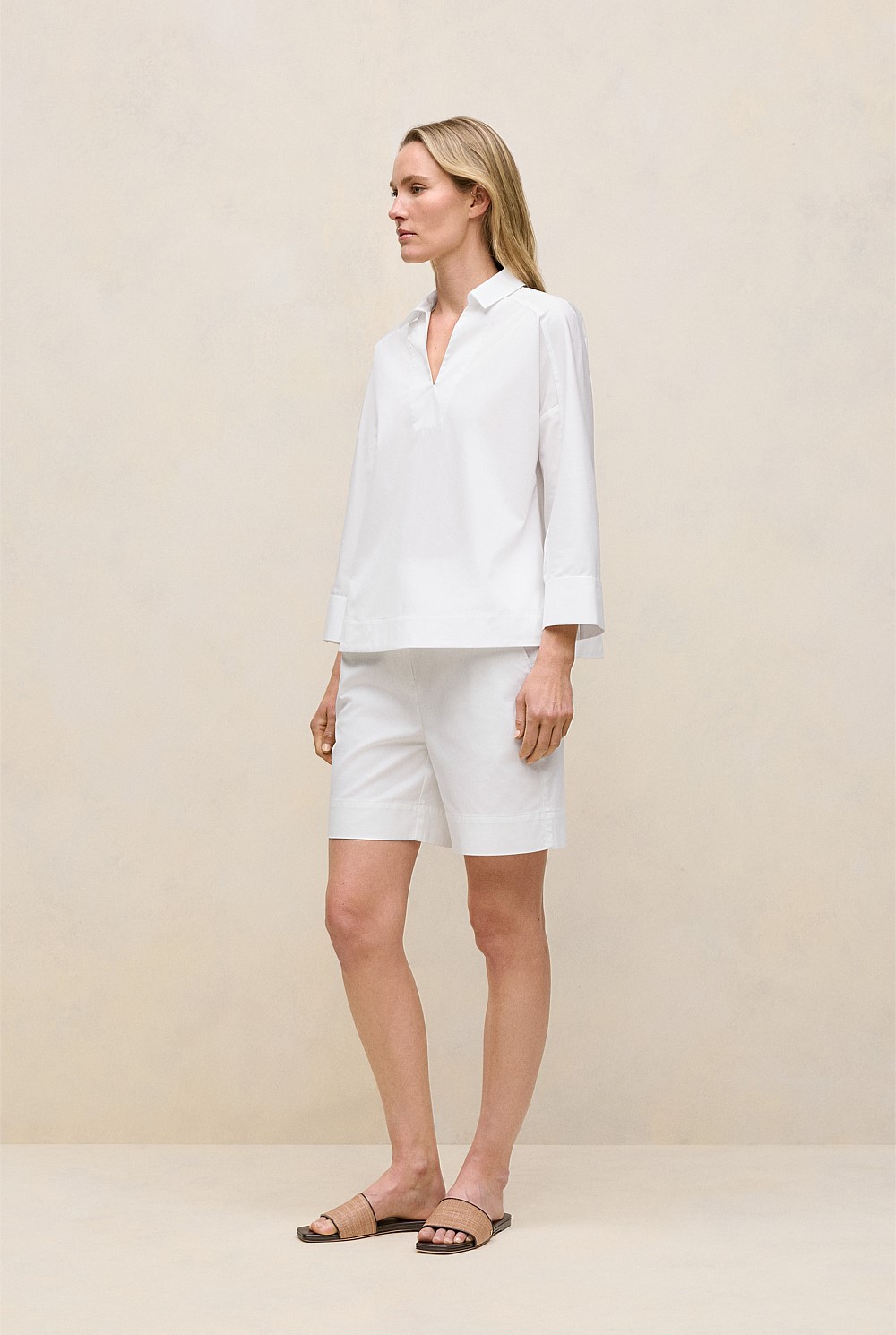Fine Poplin Popover Shirt