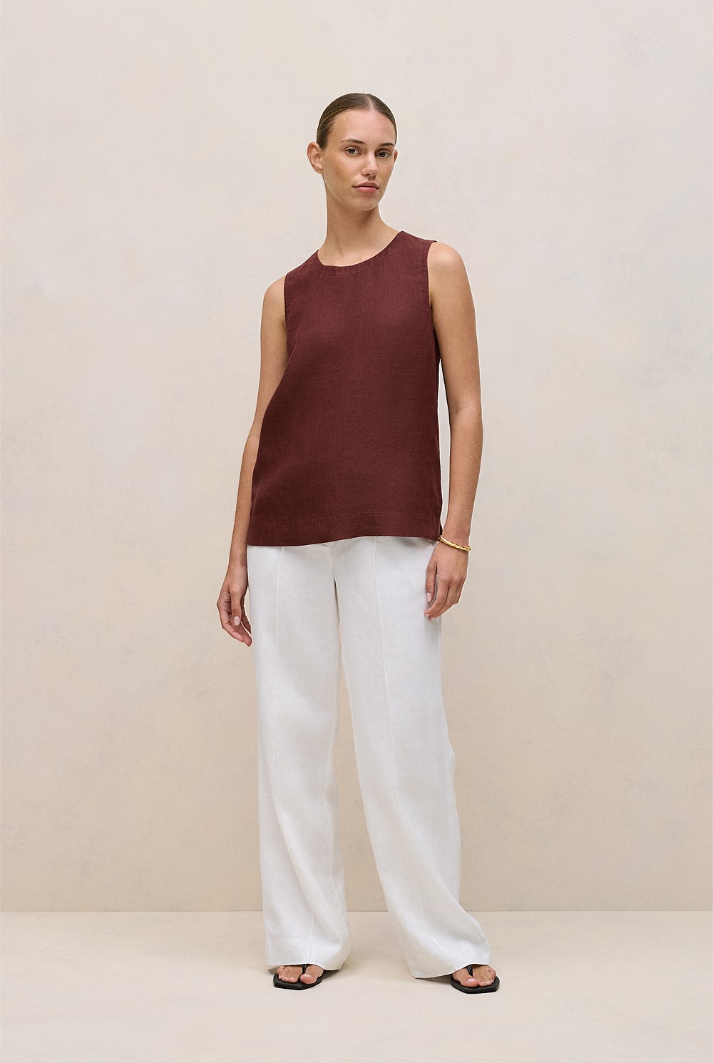 Delave Linen Shell Tank