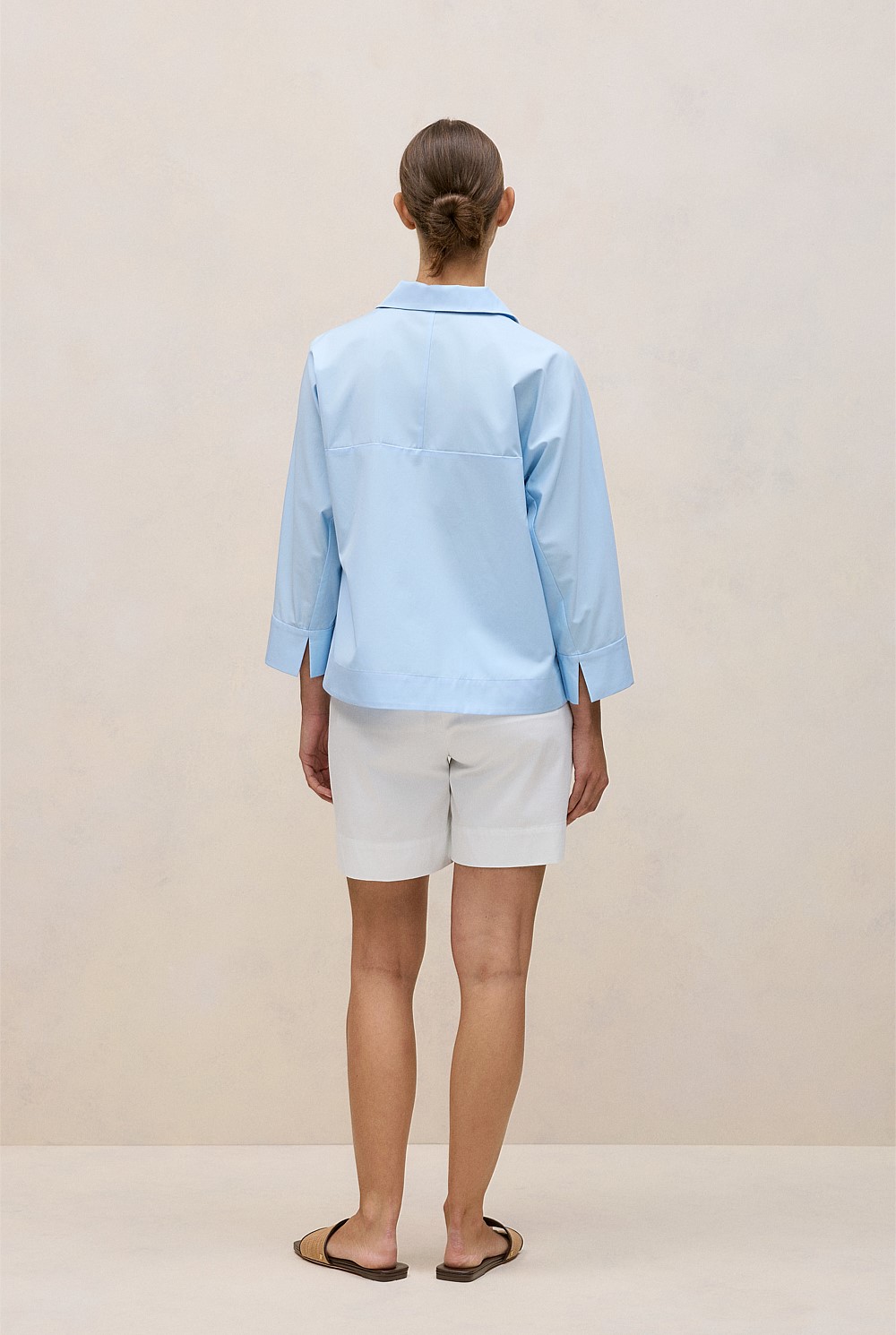 Fine Poplin Popover Shirt