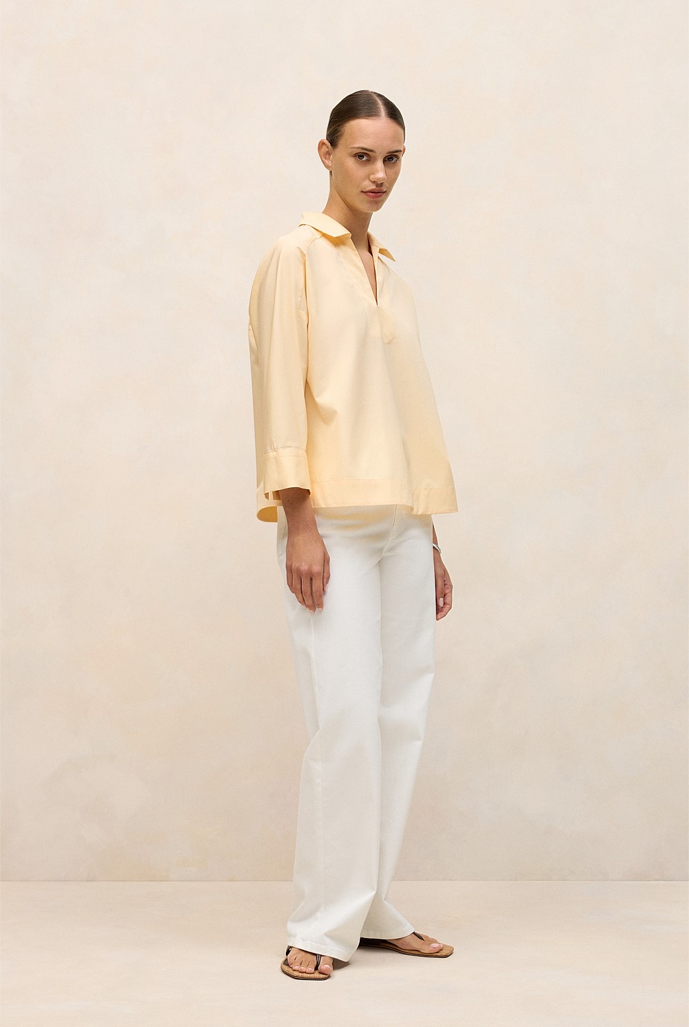 Fine Poplin Popover Shirt