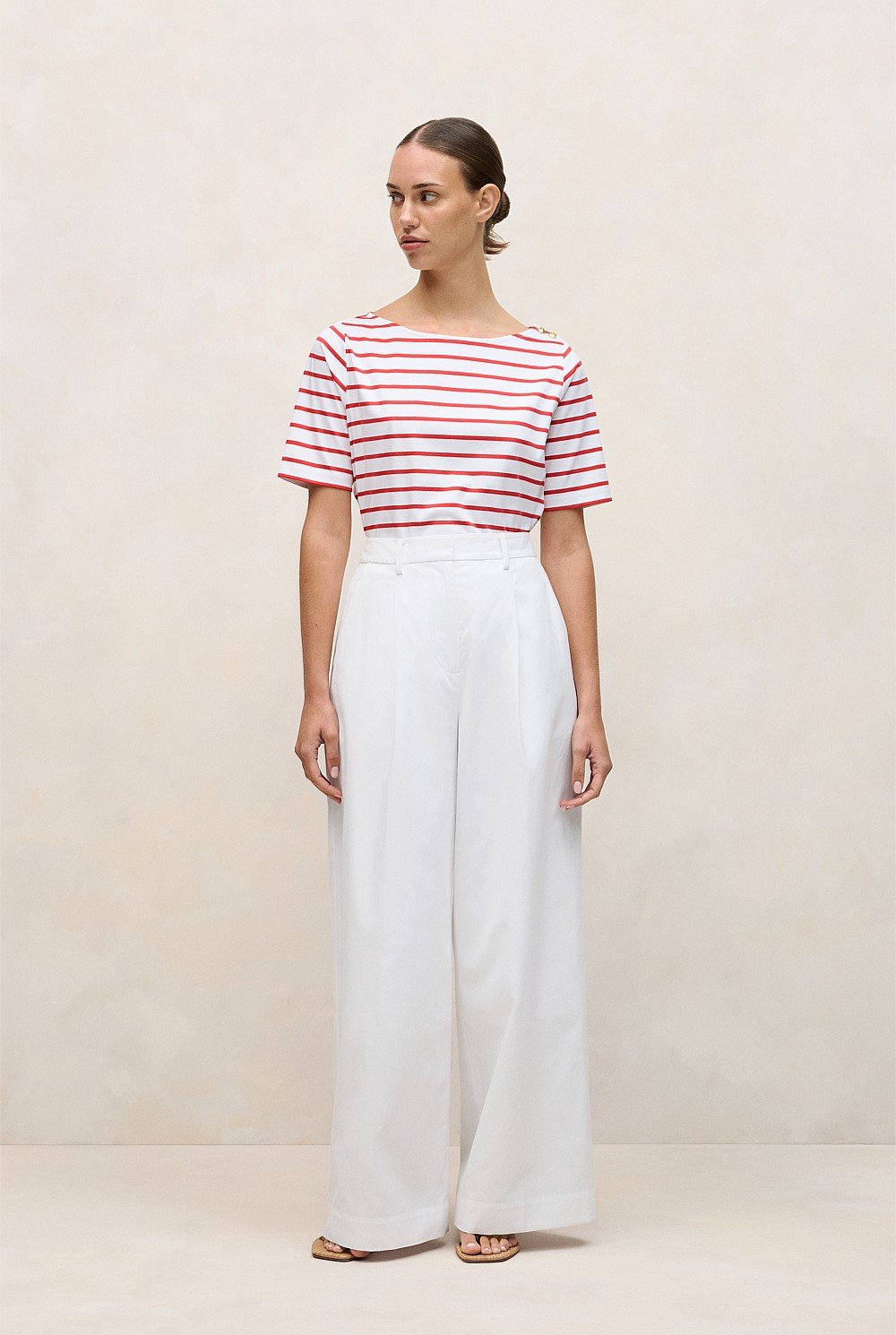 Stripe Boatneck T-shirt
