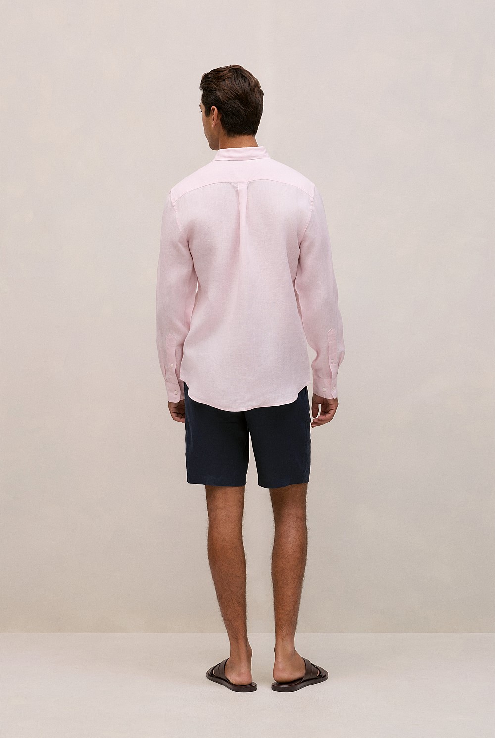 Regular Fit Linen Fine Stripe Shirt